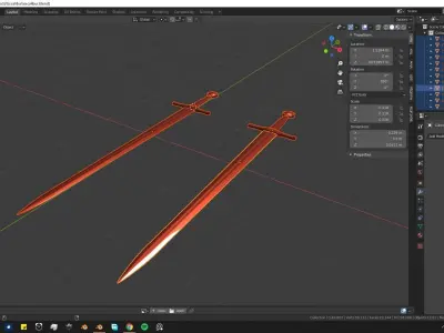 Excalibur Sword 3D model purchase