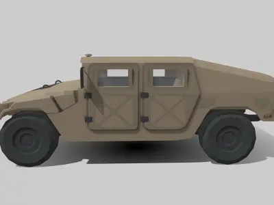 Humvee Low Poly Low-poly 3D model