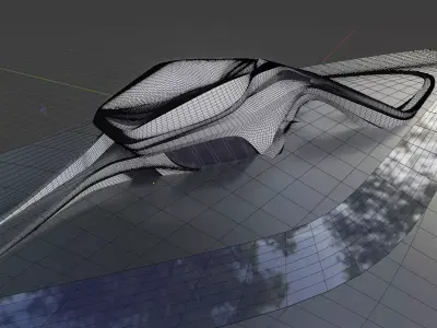 Zaha Hadid Grand Rabat Theatre Model Free 3D model