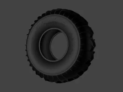 System3 Off-Road Sand Tire - High Detail 3D Model 3D model