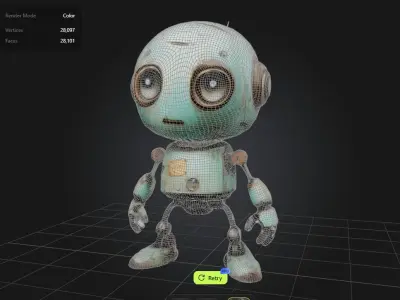 Rusty Bot 3D model is perfect 3D model