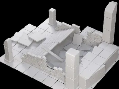 Old ruin 3D model