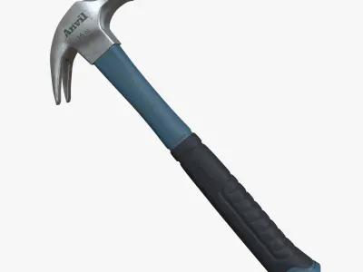 Hammer tool with handle 3D model