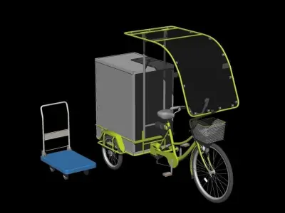 Delivery Bicycle early model 3D model