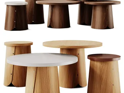 Sancal Tab Coffee Table Set 3D model