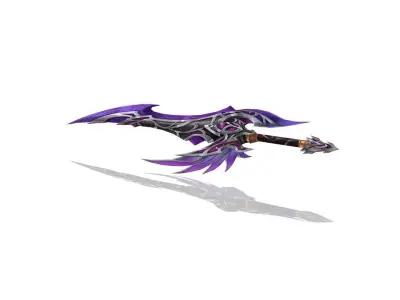 Elven Sword Low-poly 3D model