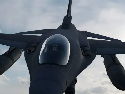 fighter jet 3d model 3D model by RAMSART3DWORLD