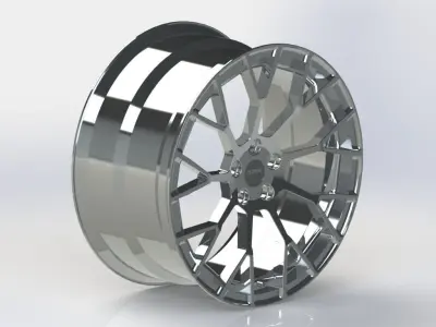 Cast rim PETROL-P2B 3D model 3D model
