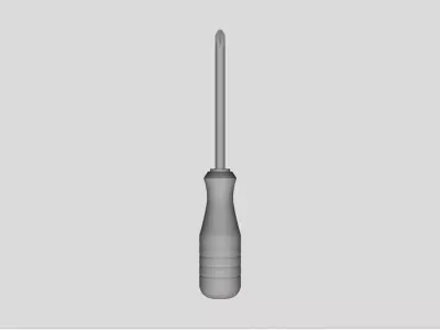 Screwdriver - Geometry Only No Textures No Materials 3D model