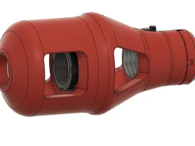 tiger 1 muzzle break   3D print model