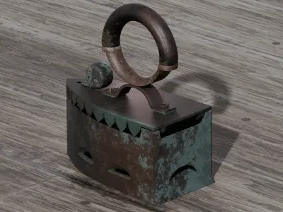 Antique iron 3D model