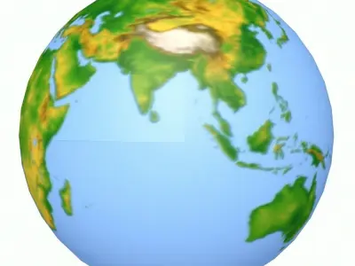 Earth Part 3D model
