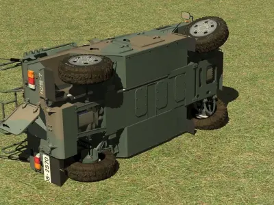 Japan Ground Self Defense Force Komatsu light armored vehicle 3D model
