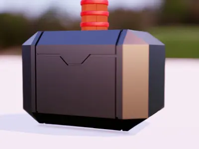 Thor Hammer free Free 3D model