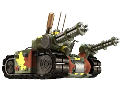 Slug fan  Low-poly 3D model