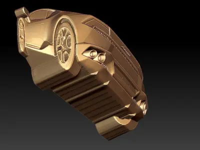 Lamborghini Car Relief  3D print model