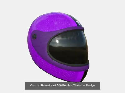 10 Cartoon Karts Purple Collection - Vehicle Racing Design 3D Model Pack purchase
