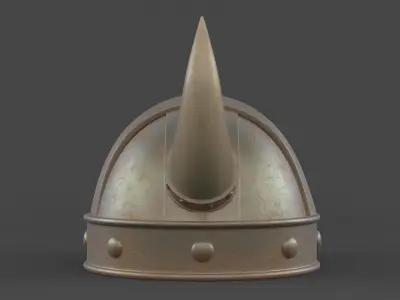 Viking Helmet 3D model 10