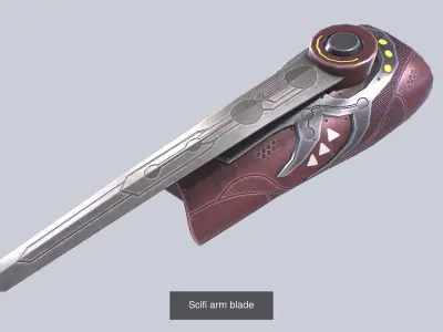 Scifi arm blade collection 3D Model Pack purchase
