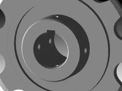 Gear 10T 114mm Free 3D model