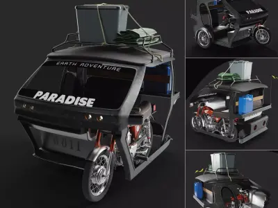 Palawan Tricycle Free 3D model