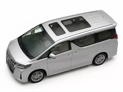 Toyota Alphard Executive Lounge Luxury MPV 3D Model Low-poly 3D model