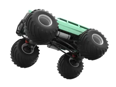 Vintage Monster Truck Scale 1 to 25 3D print model order