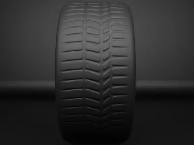 wheel 3D model by CodeByte