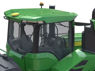 John Deere Tractor 9r 440 Low-poly 3D model