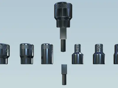 Garage Props Low-poly 3D model