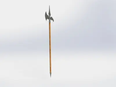 WG 7011 - Swiss halberd Low-poly 3D model