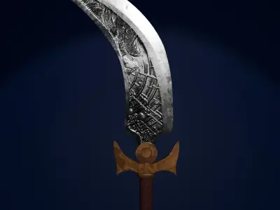 Arabic dagger Free low-poly 3D model