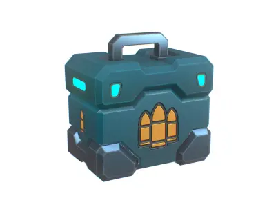 Stylized Ammo Box - Low Poly Game Ready Prop Low-poly 3D model