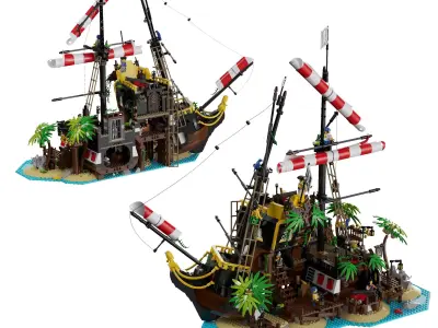 Lego - 21322 Pirates of Barracuda Bay 3D model