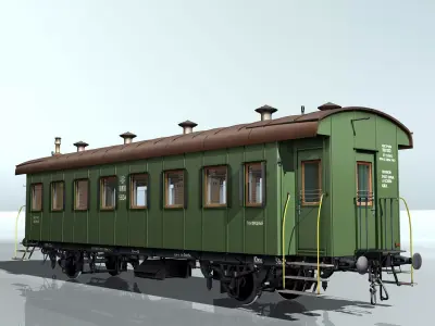 passenger carriage 3D model