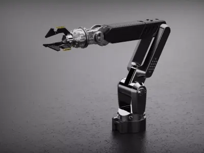 Robotic Arm technical industrial robot  3D model