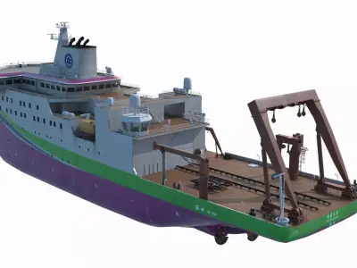 Scientific Research Ship - Explorer III 3D model