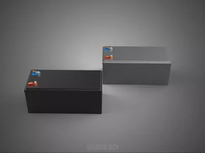 BATTERY DC VOLT POWER SUPPLY ENERGY STORAGE PACK ELECTRICAL CELL 3D model