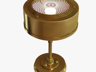 Thomas O Brien Henley Table Lamp in Hand-Rubbed Antique Brass by 3D model