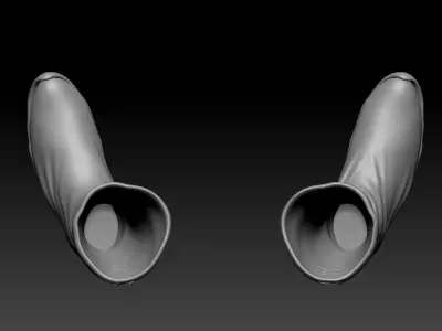 High-poly model Boots boot 3D model