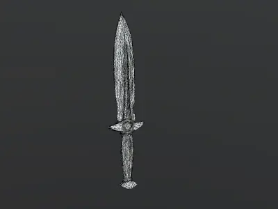 Dagger Game-Ready 3D Weapon Model Low-poly 3D model