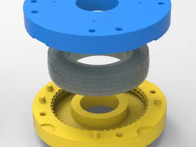 Mold for diecast Roadmaster RM275 truck tire Scale 1 to 10 3D print model