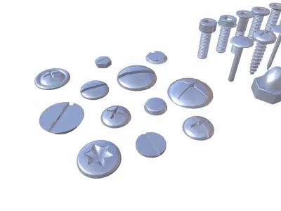 Bolts 3D model purchase