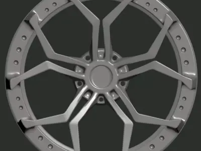 Car rim 10 3D model
