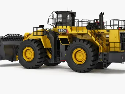 Mining Wheel Loader Generic v1 3D model