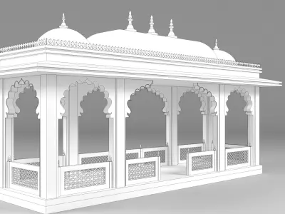 Indian Palace Dome 3D model order