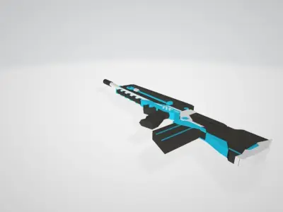 Blue Archive Asuna Weapon Free low-poly 3D model