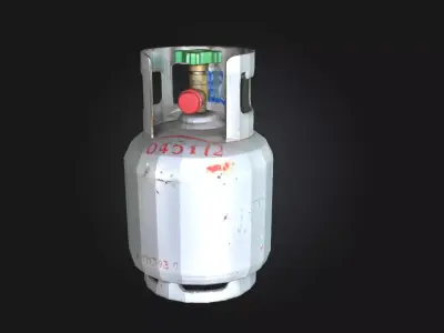 Gas Cylinder  Essential Industrial Storage Unit 3D model