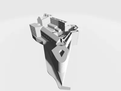 Citadelle Laferriere Fortress  Low-poly 3D model
