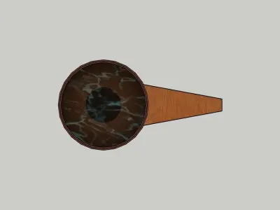 KUKSA wooden pipe 3D model